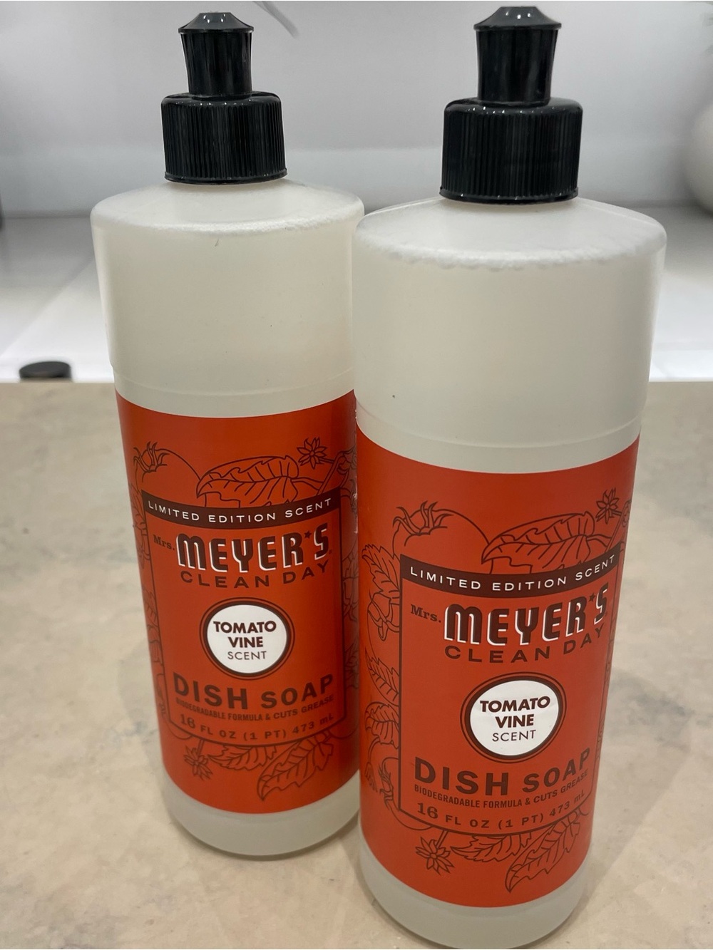 Meyers Clean Day Tomato Vine Scent Dish Soap - 2 Limited Edition Scent - 16 oz